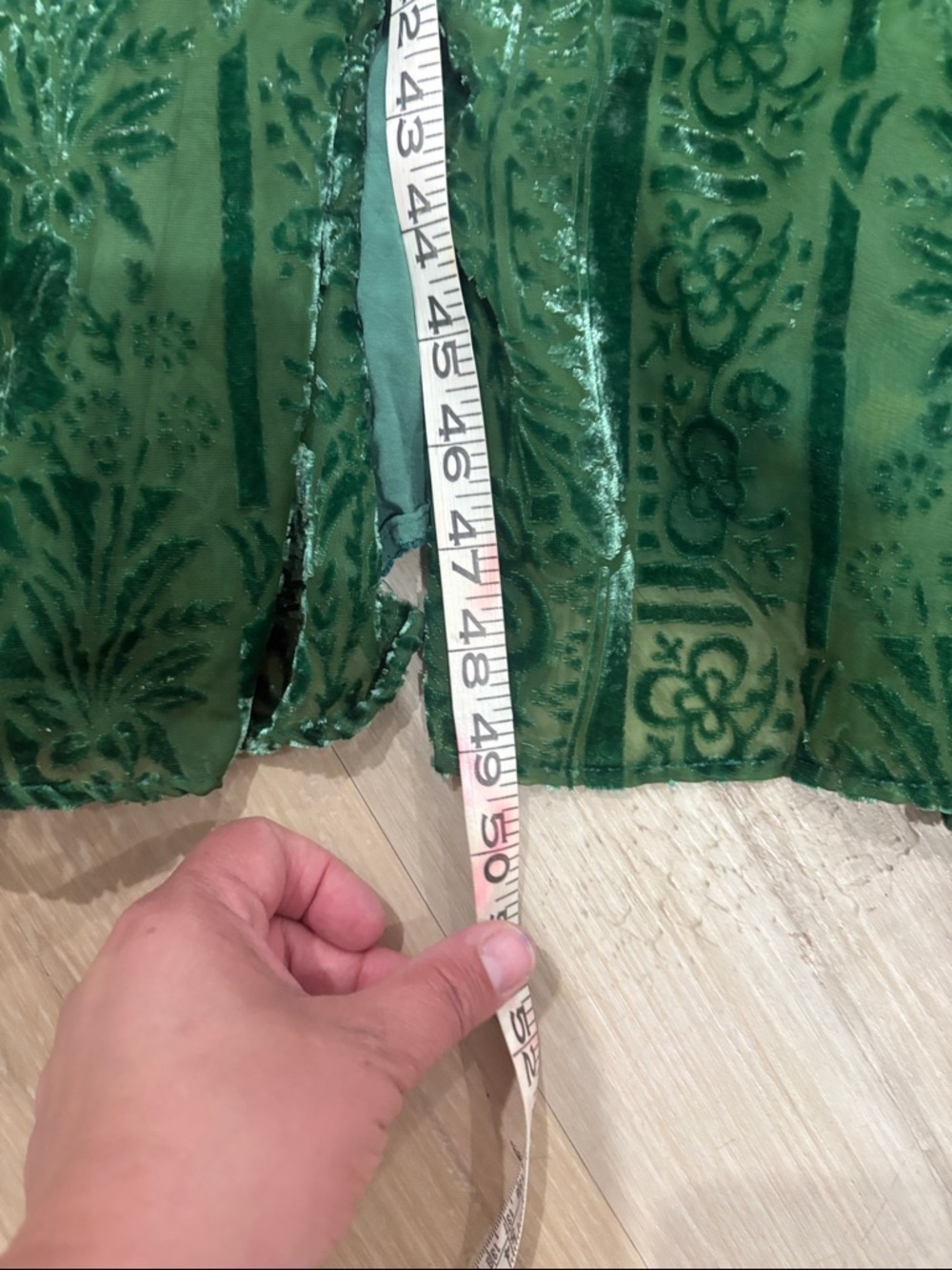 ANTHROPOLOGIE Katerina Velvet Button Front Maxi Dress Size 0 Whimsy Whimsigoth - Picture 8 of 13